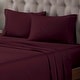 preview thumbnail 70 of 83, Superior Egyptian Cotton 400 Thread Count Solid Deep Pocket Bed Sheet Set Plum - King