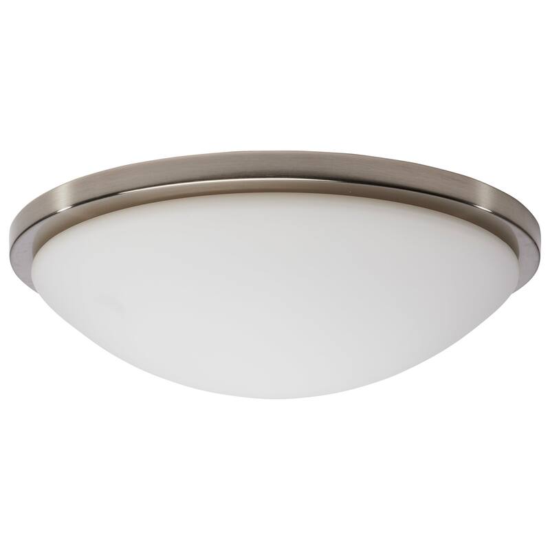 Nuvo Lighting 62/1844 Button 17" Wide 1 Light LED Flush Mount Bowl - Brushed Nickel