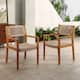 Option Teak finish + Light Brown Rope