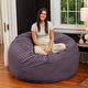preview thumbnail 7 of 37, Jaxx Basics 5 Foot Large Adult Bean Bag Chair, Oversized with Filler