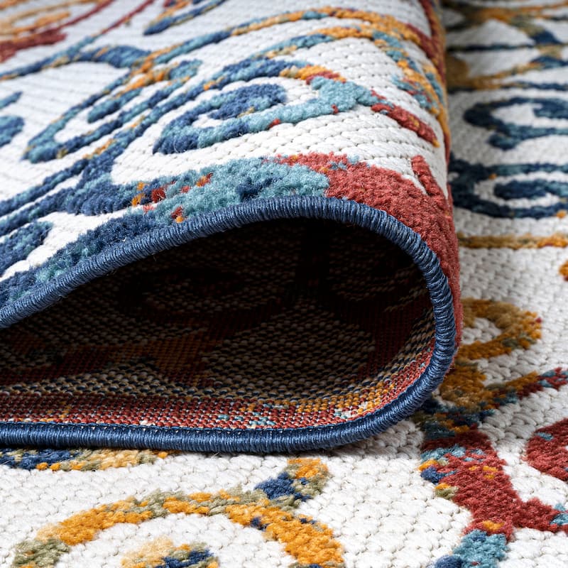 JONATHAN Y Cetara Scroll Trellis Indoor/Outdoor Area Rug