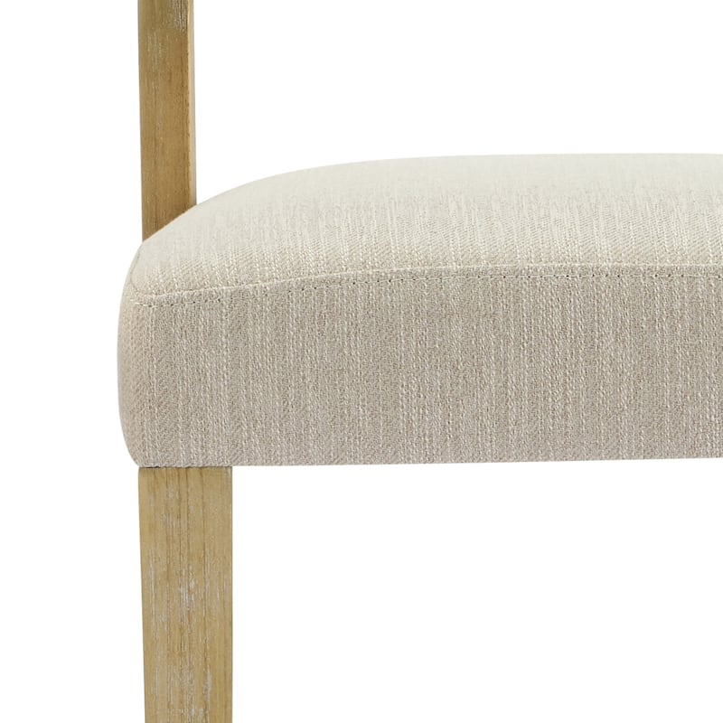 Christopher Knight Home - Caelum Rubberwood Upholstered Dining Chair with Cushioned Seat
