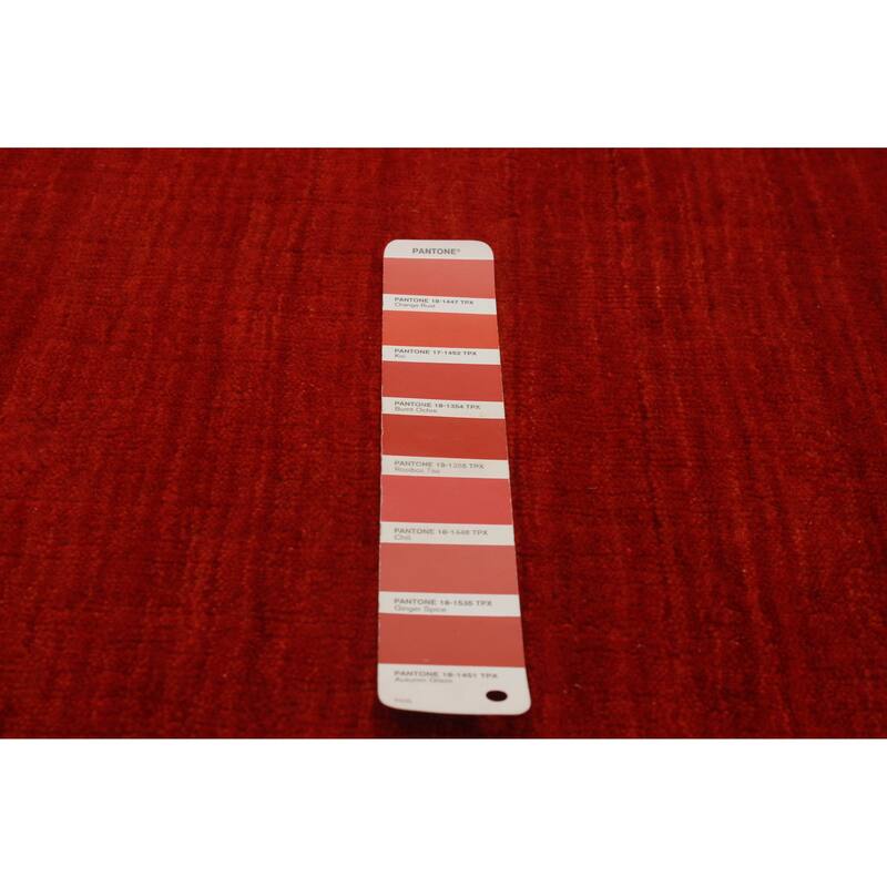 Kashkuli Gabbeh Red Rug 4'9" x 6'7" - 4'9 x 6'7