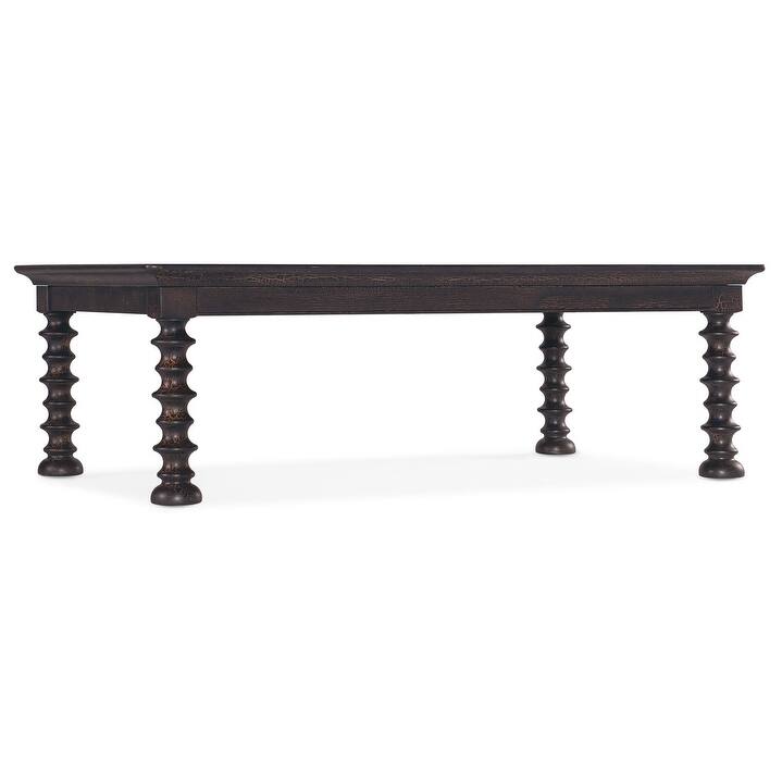Hooker Furniture 6700-80310-98 Big Sky 34" Wide Solid Wood Edged Top - Charred Timber