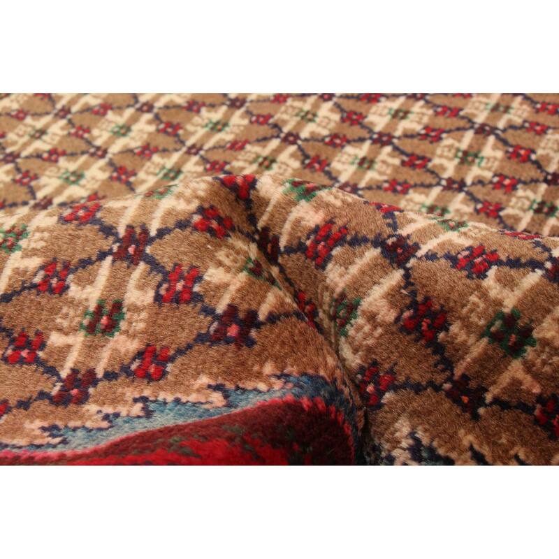 ECARPETGALLERY Hand-knotted Andelz Brown Wool Rug - 4'8 x 10'5