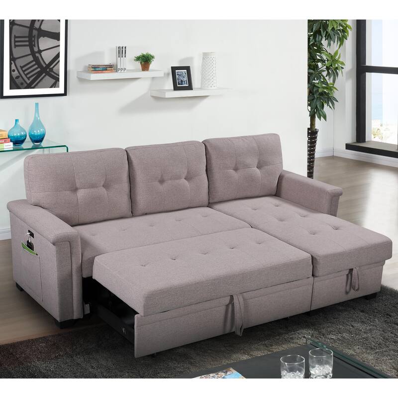 Ashlyn Reversible Sleeper Sofa with Storage Chaise