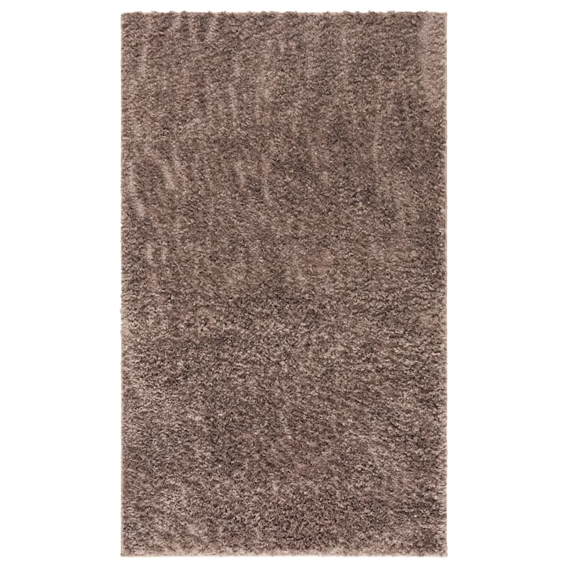SAFAVIEH August Shag Solid 1.2-inch Thick Area Rug - 2'3" x 4' - Taupe - Rectangle
