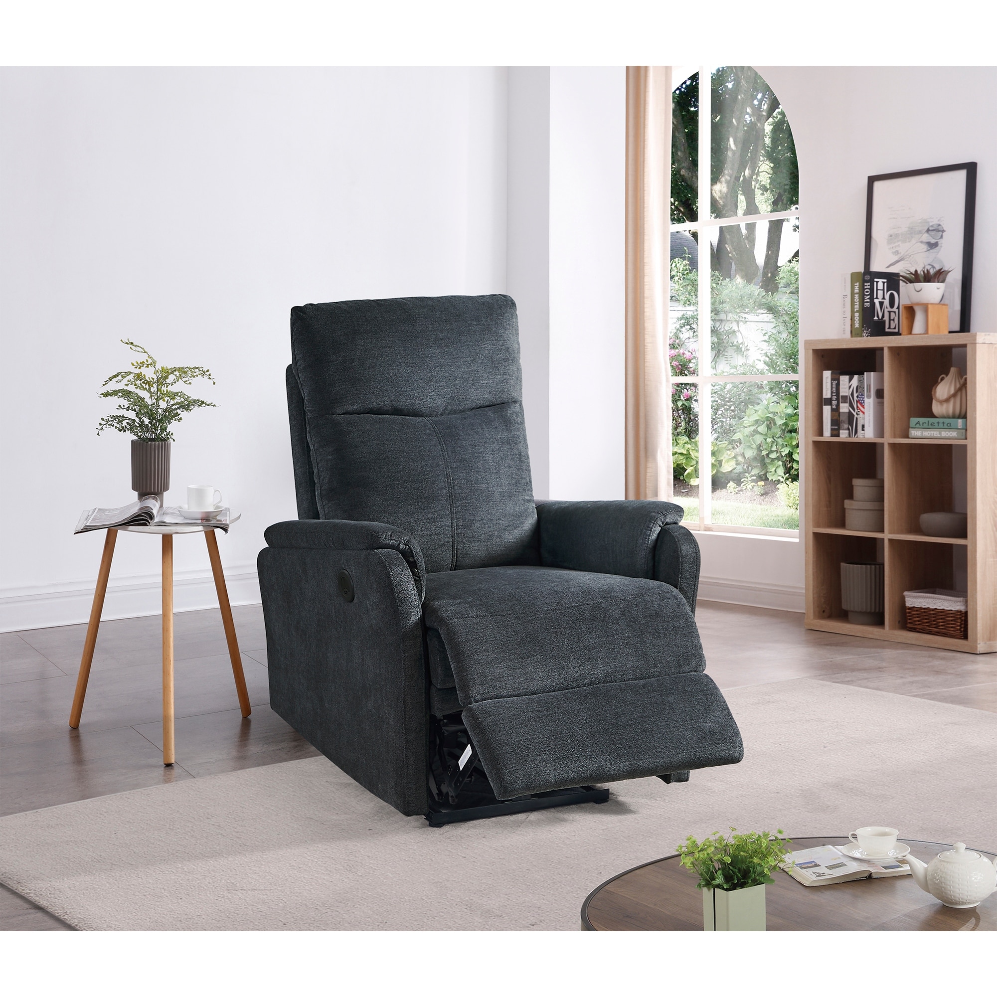 Power Recliner Chair Fabric Recliner Sofa Home Theater Seating with USB  Port & Lumbar Support Single Sofa Chair for Living Room - Bed Bath & Beyond  - 39581459
