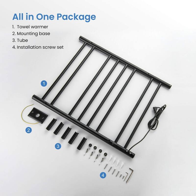24"W x 30-1/4"H ETL Certified Hardwired/Plug-in Wall Mounted Towel Warmer