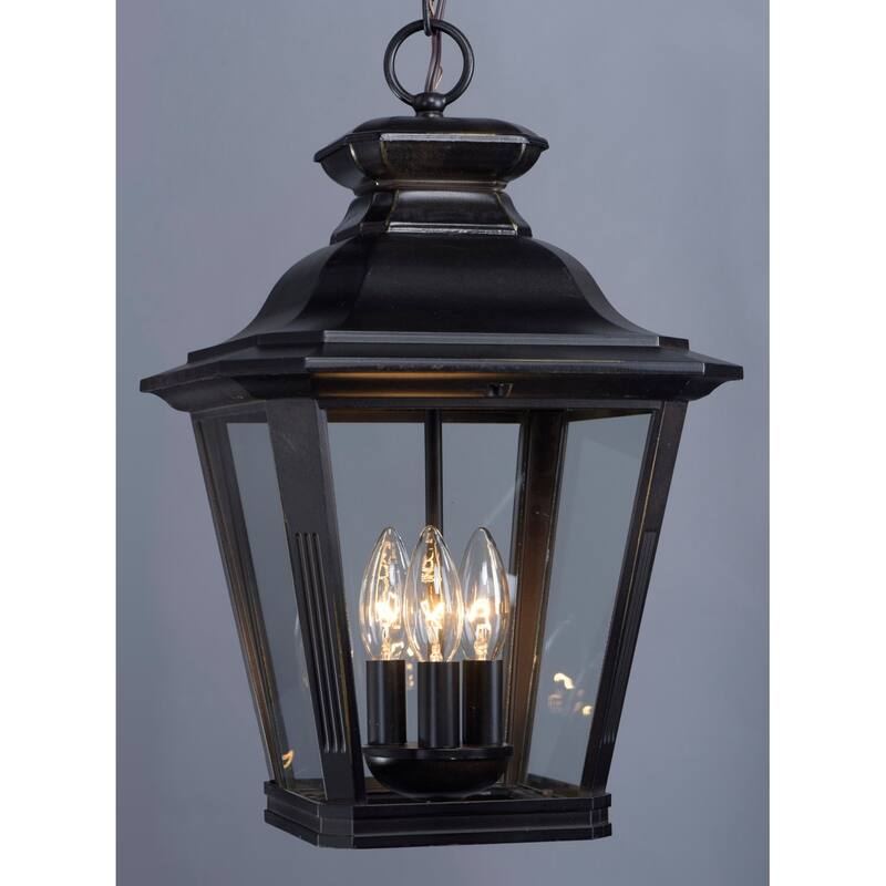 Maxim Knoxville 3 Light 11" Wide Outdoor Pendant with Clear Glass