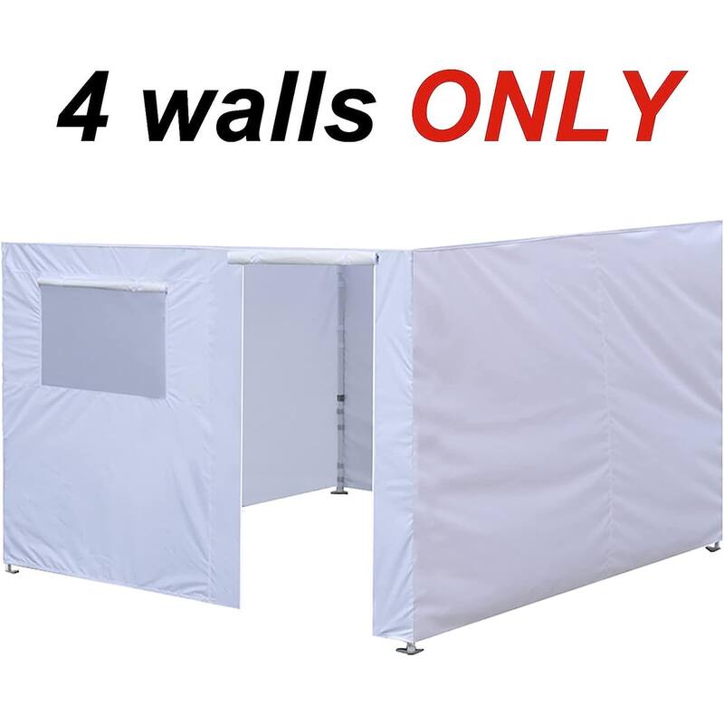 Aeocia Full Zippered Walls for 10x10 Easy Pop Up Canopy Tent 4 Sidewalls ONLY
