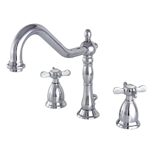 slide 2 of 8, Kingston Brass Essex Widespread Bathroom Faucet - Includes Metal Chrome