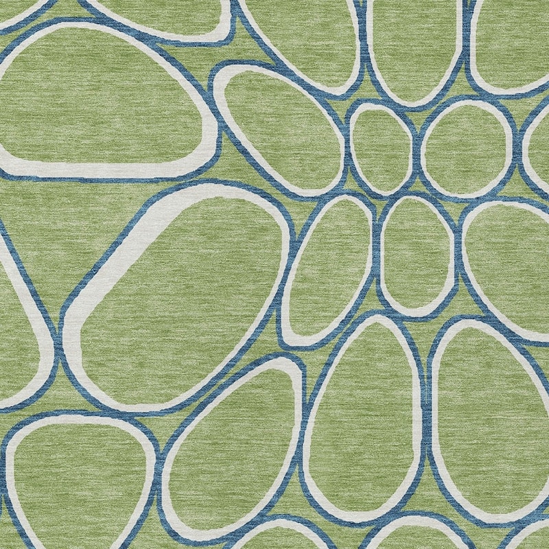 HomeRoots Abstract Transitional Rectangle Outdoor Rug