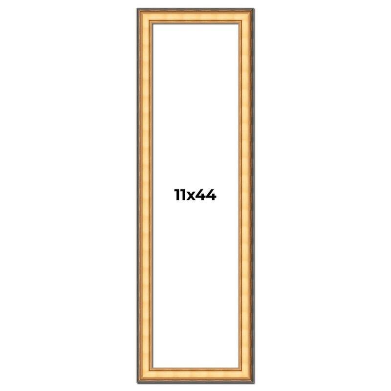 11x44 Frame Gold Plein Aire Solid Wood Picture Frame Width 2 Inches |