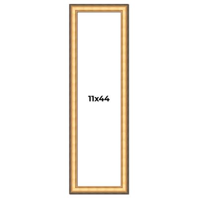 11x44 Frame Gold Plein Aire Solid Wood Picture Frame Width 2 Inches |