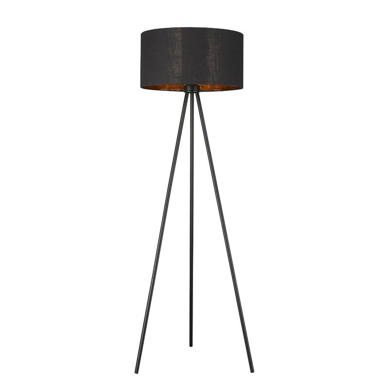 58-Inch Tripod Floor Lamp with Plastic Shade and Dimmable Light - 21.75" x 21.75" x 57.50"