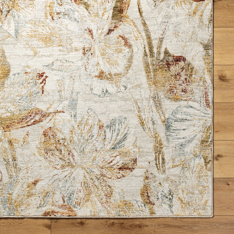 Livabliss Tropical Roseanne Floral & Botanical Area Rug