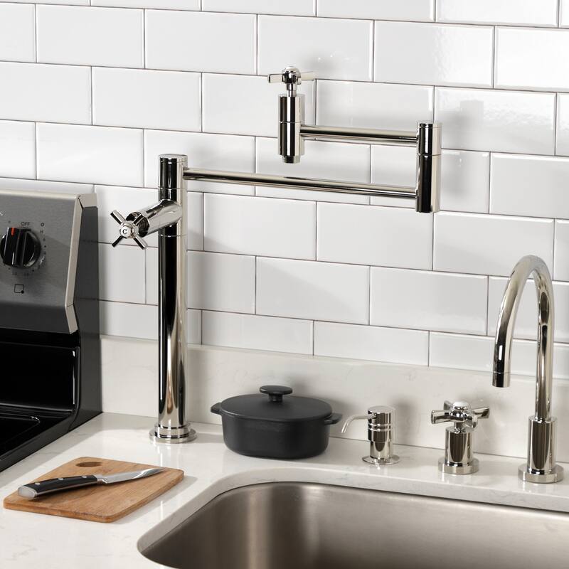Millennium Two-Handle 1-Hole Deck Mount Pot Filler Faucet