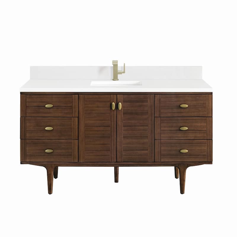 James Martin Vanities 670-V60S-1WZ Amberly 60" Single Basin Wood