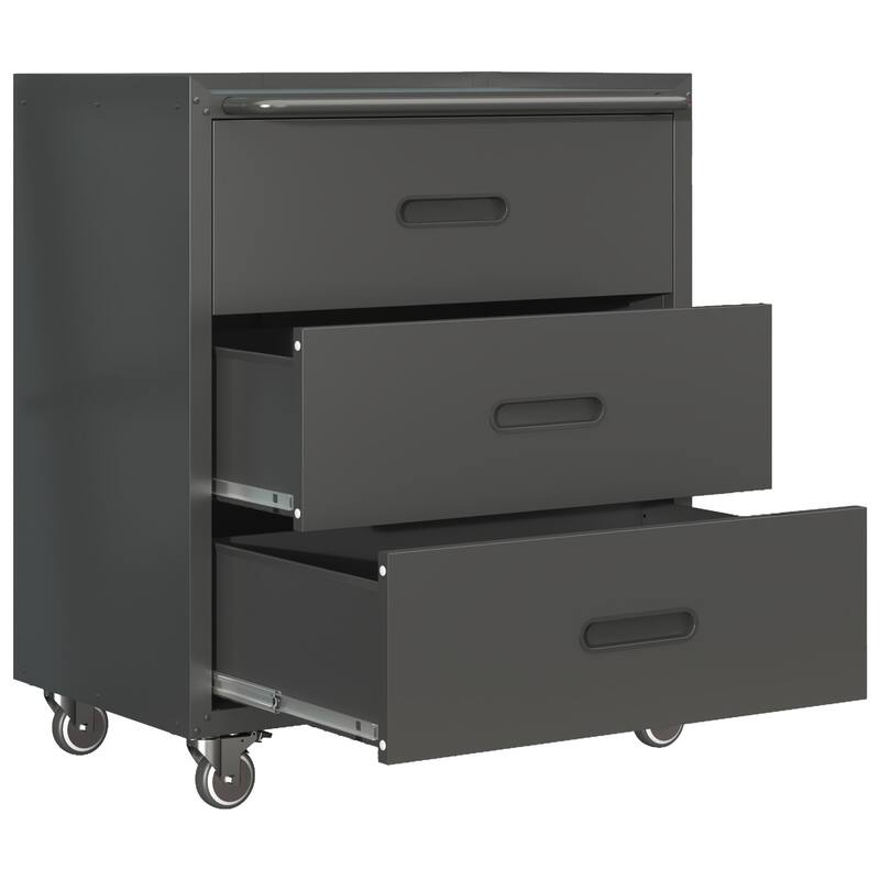 3-Drawer Heavy-Duty Mobile Cabinet