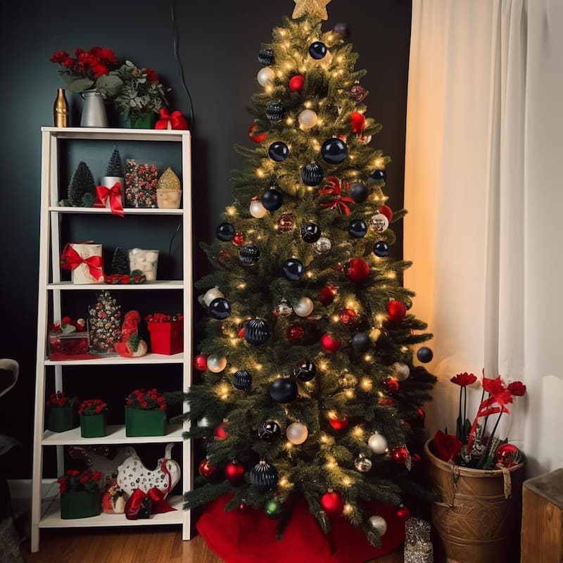 34PCS 1.57in Decorative Christmas Balls Ornaments for Xmas Tree Decor - N/A