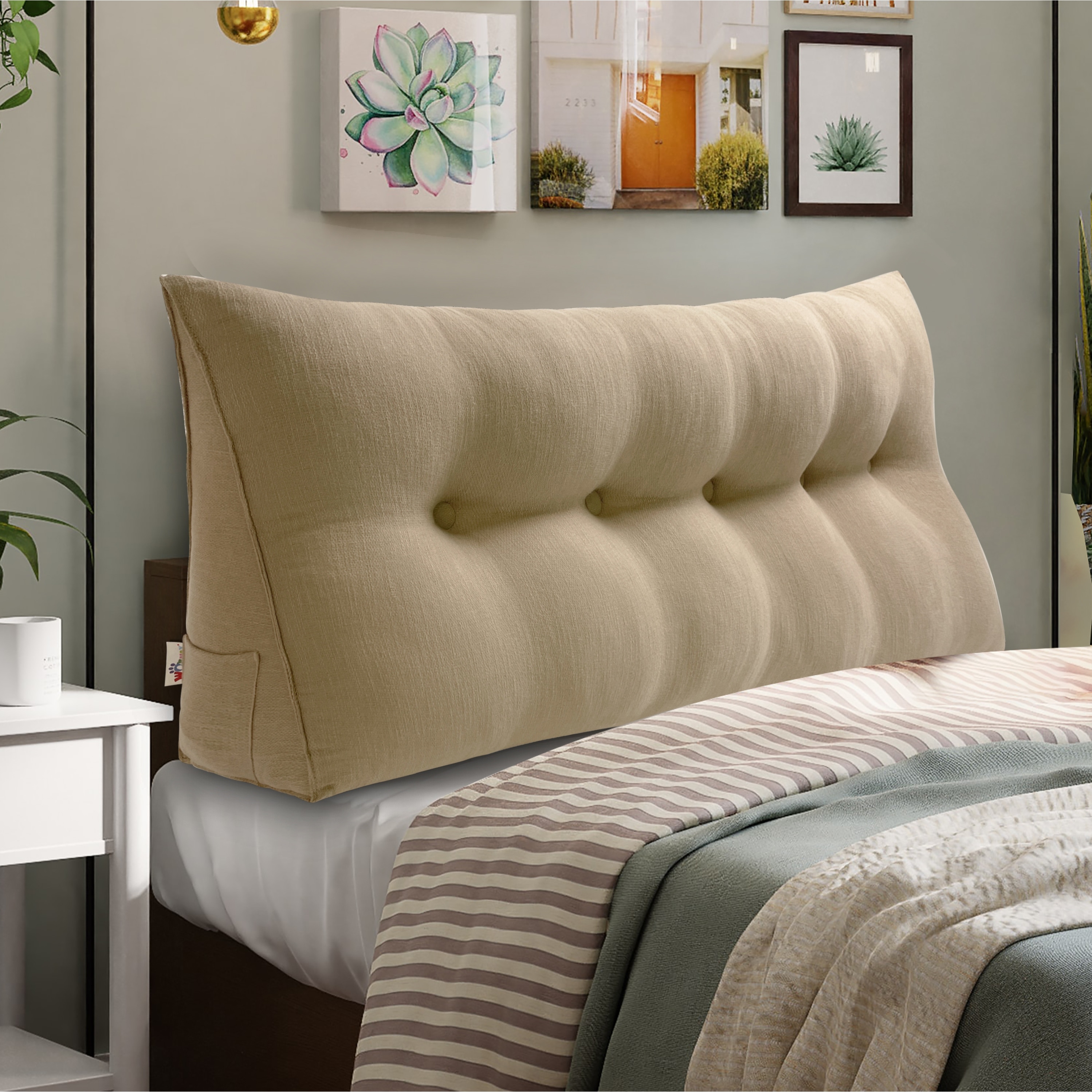 WOWMAX Bed Rest Wedge Reading Pillow Headboard Back Support Cushion On Sale Bed Bath Beyond 34483743