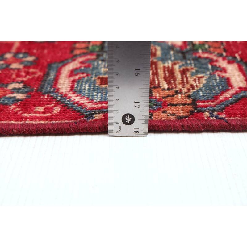 ECARPETGALLERY Hand-knotted Antalya Vintage Red Wool Rug - 6'6 x 10'4