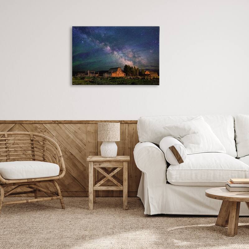 Stupell Nebula Sky over Farm Scene Canvas Wall Art Design By Royce Bair