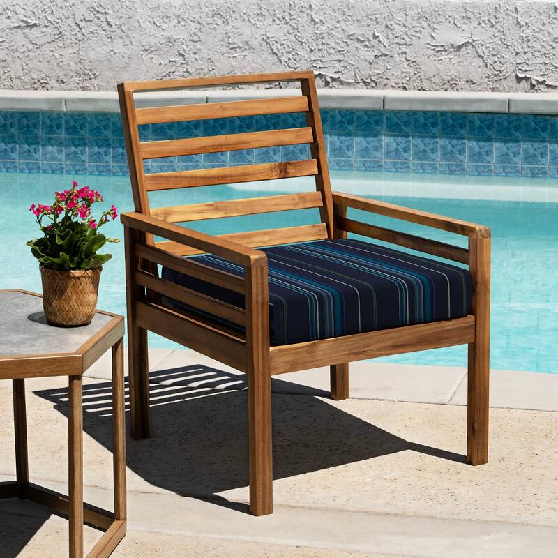 Outdoor Premium Dining Seat Cushion (2-Pack) - 20" wide x 20" deep x 4" thick