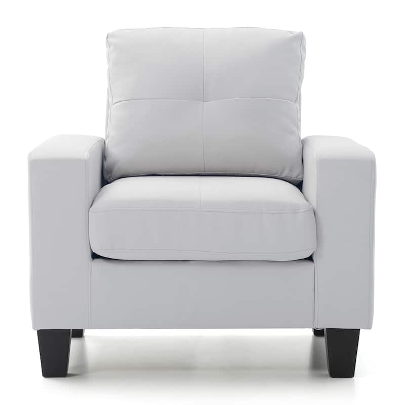 Pocket Coil Seating Accent Chair - 36" - White