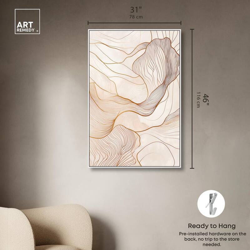 Contoured Reverie II Canvas by Art Remedy