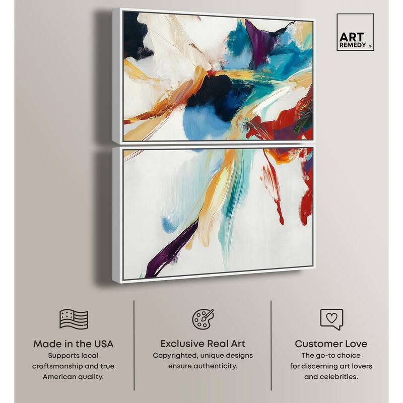 Vibrant Palette II Canvas Set of 2 by Art Remedy