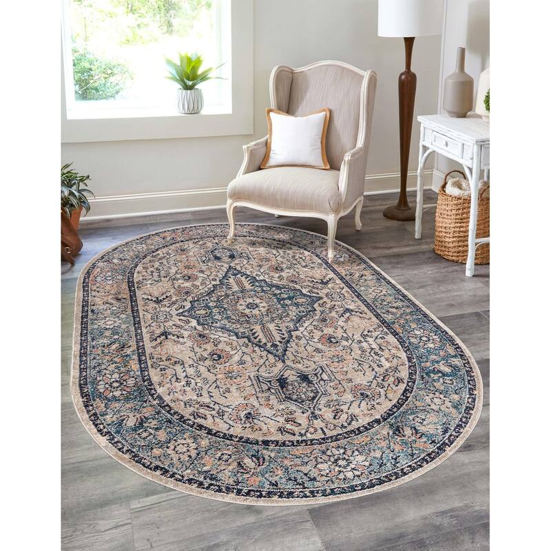 Traditional Nixa Collection Area Rug