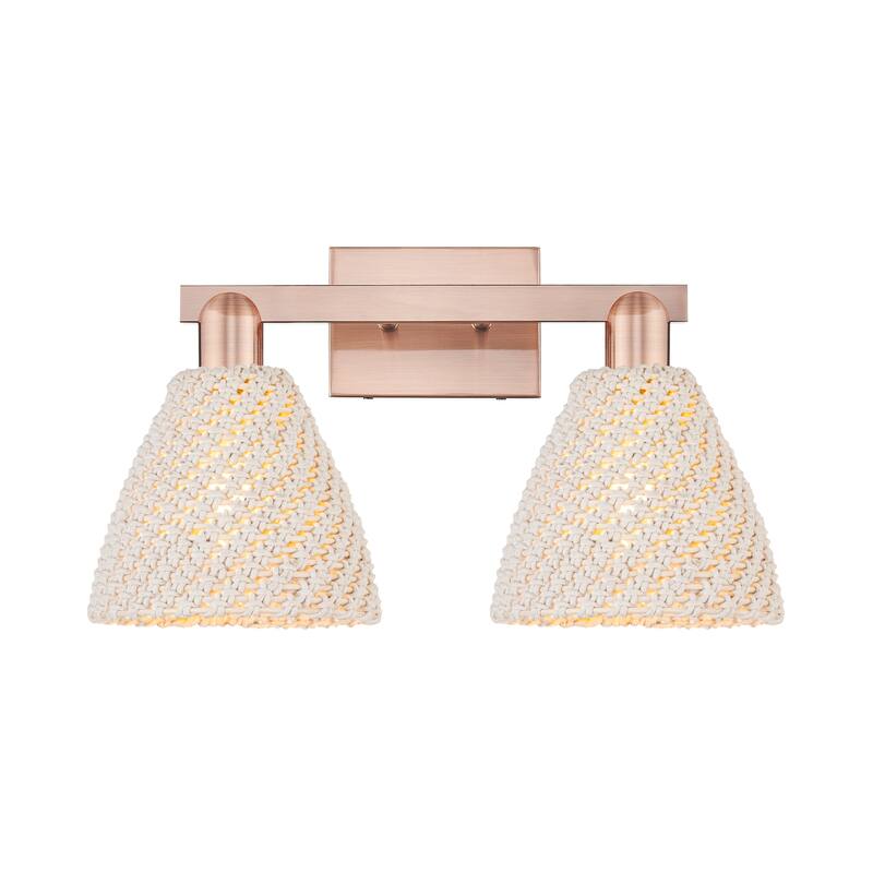 Innovations Lighting Downtown Urban - Natural Ballston Dome - 2 Light 16" Bath Vanity Light