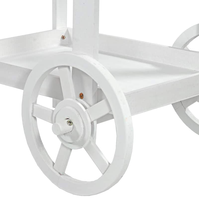 Sunnydaze Country Market Flower Cart Display Stand - 49.25” H