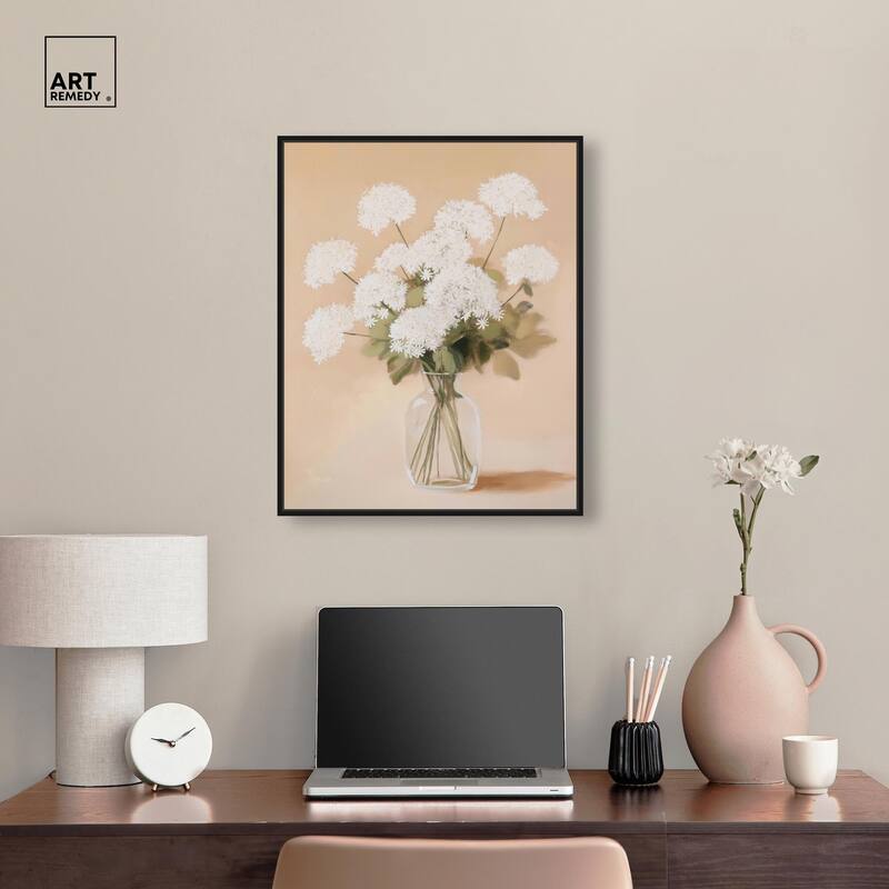 Lace in a Vase I Canvas by Art Remedy