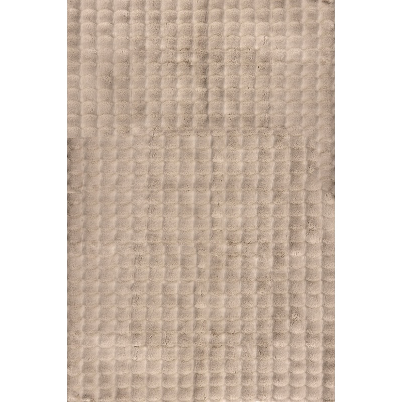 Nuloom Jeni Solid Plush Machine Washable Area Rug