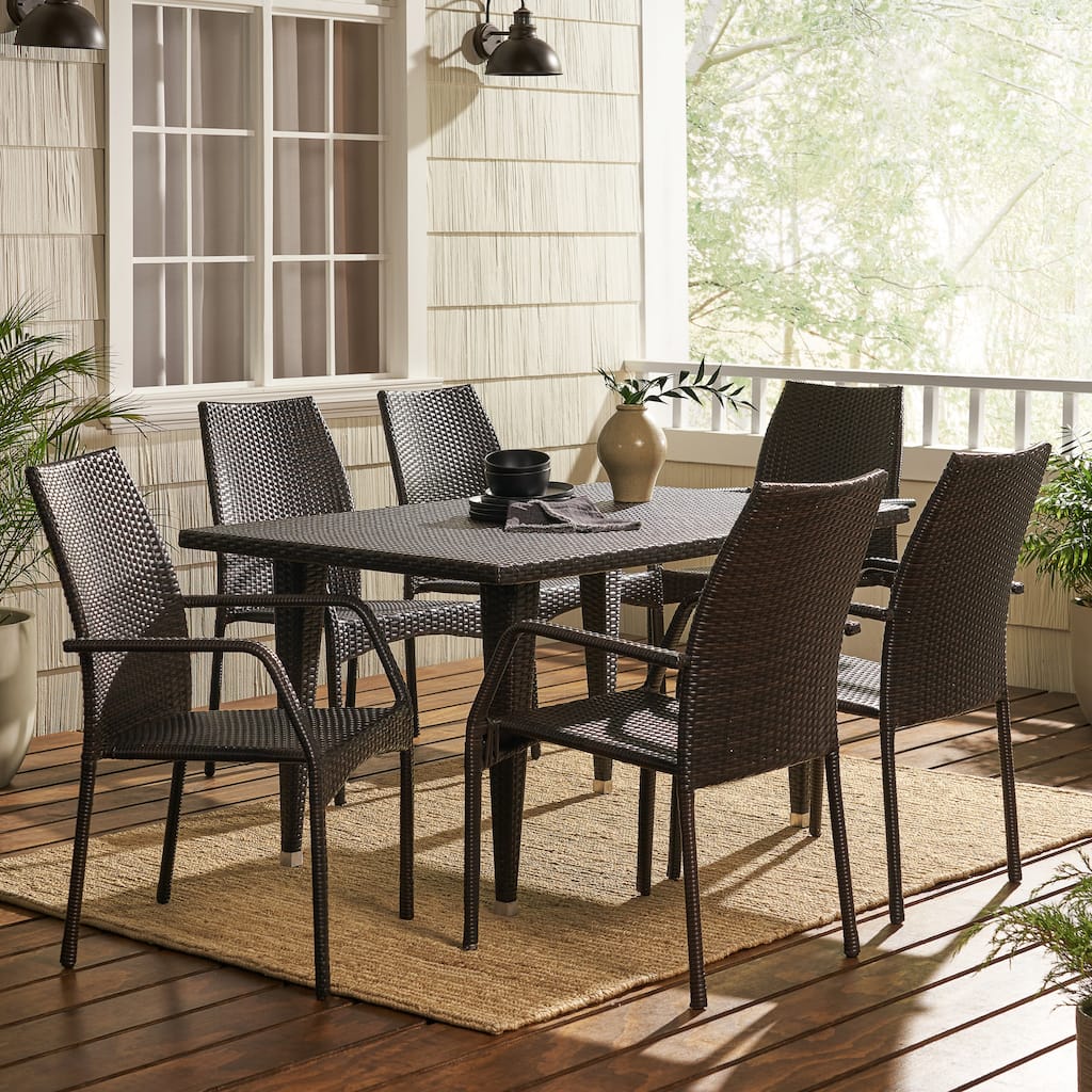 Canoga 7-piece Outdoor Dining Set by Christopher Knight Home