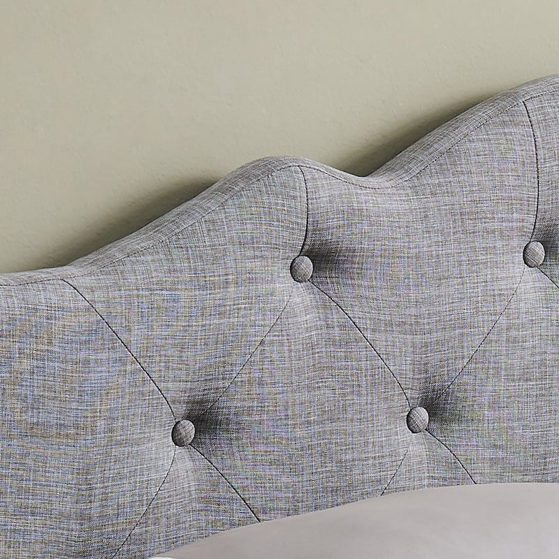Charlie Upholstered Tufted Round Headboard