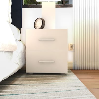 Porch & Den Angus Foiled 2-Drawer Nightstand