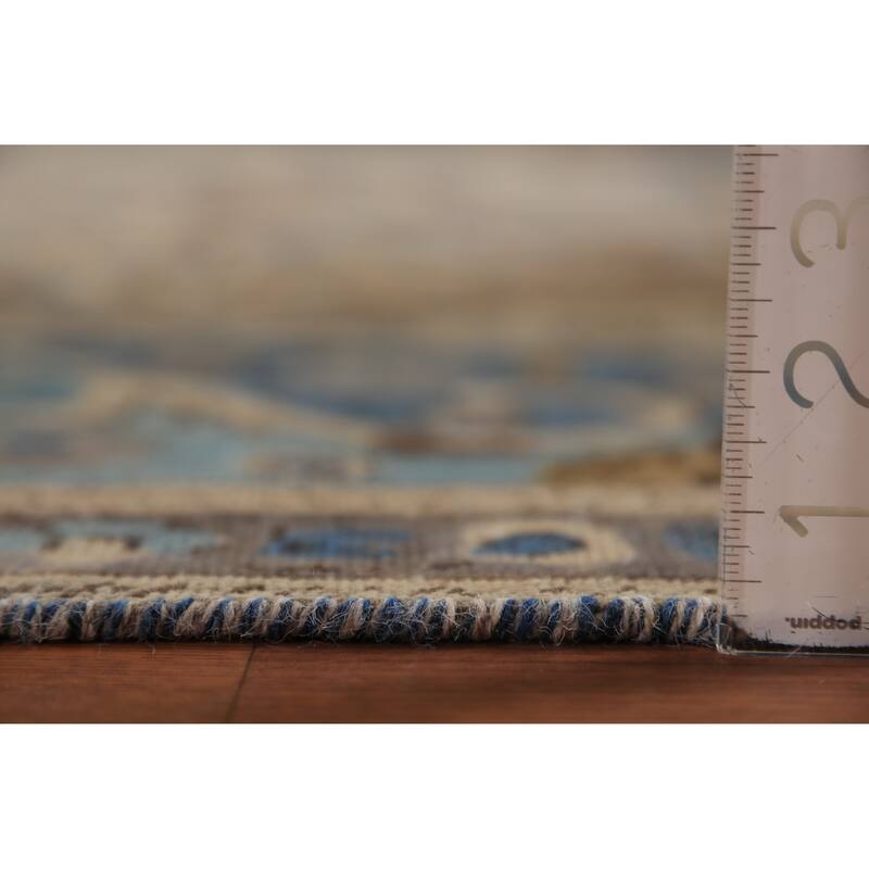 Geometric Tabriz Persian Area Rug Handmade Bedroom Wool Carpet - 9'8"x 13'1"