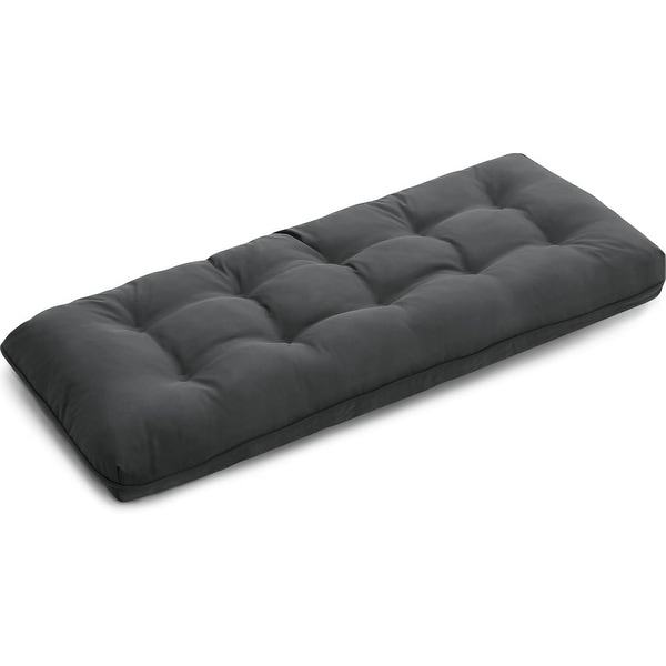 4-Inch Thick Waterproof Outdoor Bench Cushion, 48x18x4 Inch, Fade