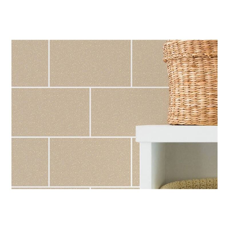 Crown Joan Wheat Tile Wallpaper - 20.5 x 396 x 0.025