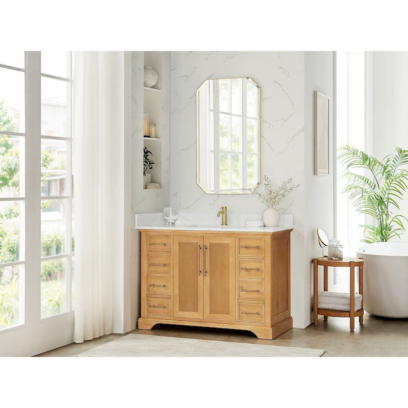 Tokyo Bath Vanity with Quartz Stone Top without Mirror