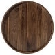 preview thumbnail 30 of 68, KINWELL Round Black Walnut Wood Serving Tray Ottoman Tray with Handles