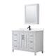 Option White, Black Trim, White Quartz Top