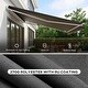 preview thumbnail 5 of 9, 12x10ft Electric Retractable Awning, Remote and Crank, Waterproof