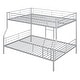 preview thumbnail 17 of 31, Full XL Over Queen Metal Bunk Bed with Chrome Finish, Safety Guardrails, Space-Saving Design, Easy Assembly