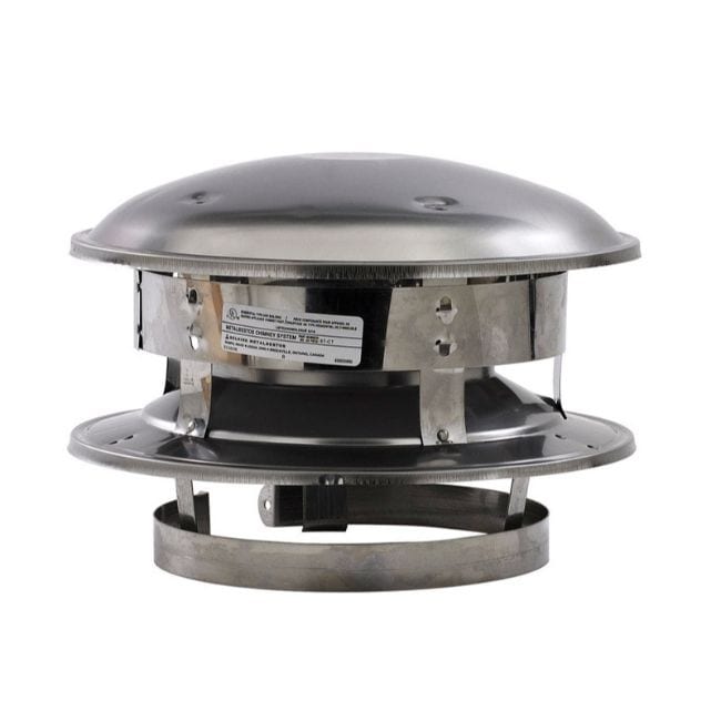 Selkirk 6 in. Dia. Stainless Steel Round Top Dome