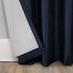 Sun Zero Evelina Faux Dupioni Silk Blackout Curtain Panel, Single Panel